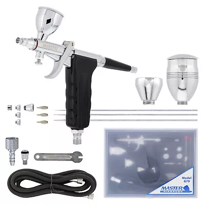 3 Tips 3 Cups G79 All-Purpose Gravity Dual-Action Spray Gun Trigger Airbrush • $69.99