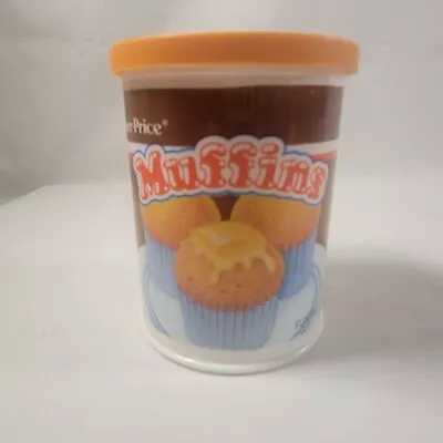 Vintage Fisher Price Fun With Food Muffins Container Can With Lid • $9.99