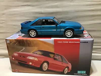 Mustang Teal 1993  5.0 Cobra Ford Fox Body 1/18 Gmp / Greenlight  Rare #18923 • $649.99