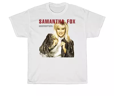Vtg Samantha Fox Music Lover Heavy Cotton Full Size Unisex White Shirt MM1347 • $18.99