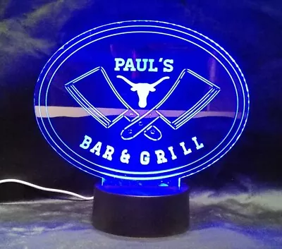 Custom Led Bar Sign Personalise With Your Own Name. • $39