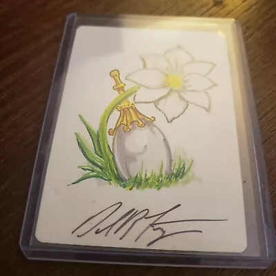 MTG MOX PEARL Sketch Dan Frazier Alter Autograph Signed ART Proof FLOWER • $299