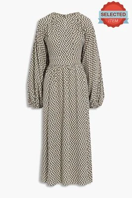 $32.45 • Buy RRP€560 DIANE VON FURSTENBERG Hecuba Crepe Midi Dress Size S Vintage Logo Print