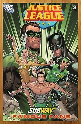 2011 Justice League Subway Famous Fans Print Ad/Poster Michael Phelps Apolo Ohno • $14.99