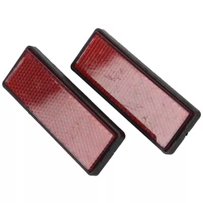  Red Reflectors Universal For Motorcycles ATV Bikes Dirt Bikes B9W3W3 • $9.35