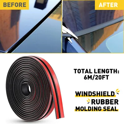 6M/20FT Windshield Rubber Molding Seal Trim Universal For Windscreen Sunroof • $12.99