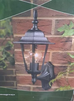 Trerice Black Wall Lantern Outdoor Light Brand New In Box  • £6.50