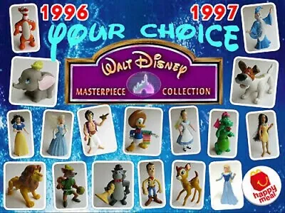 $8 • Buy McDonald's 1996  1997 DISNEY MASTERPIECE Video FIGURE Character YOUR Toy CHOICE