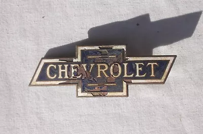 $61.31 • Buy Old Original Veteran Vintage Chevrolet Radiator Grill Badge Emblem Enamel