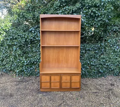 Vintage Mid Century Nathan Furniture Teak Bookcase Cabinet • £95