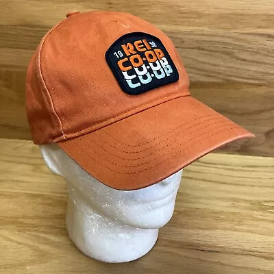 REI CO-OP Snapback Hat Patch Embroidered Retro Logo Cap Orange • $9.85