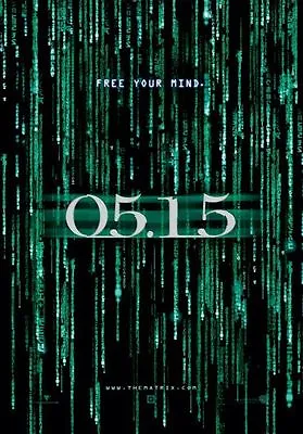 The Matrix Reloaded Movie Poster 27x40 S/S Holofoil  L. Fishburne   Keanu Reeves • $29.99