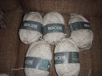 £6 • Buy BERGERE DE FRANCE   5 X 25g   5 JASPEE    BIEGE KNITTING YARN WOOL 