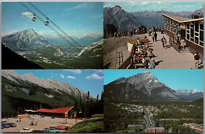 Vintage Postcard Banff Sulphur Mountain Gondolas Alberta Canada Rockies Cable • $3.86