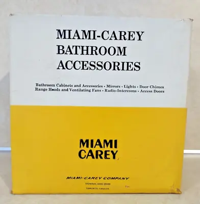 Miami Carey Chrome Recessed Soap Dish Grab Bar 8004-s Plastic Dish Screws New • $35