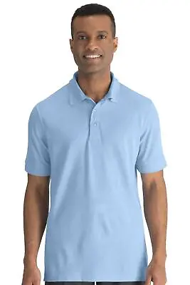 Men's Short Sleeve Soft Touch Blended Pique Polo • $26.33