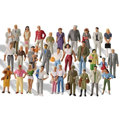 30pcs Different Poses Model Train O Scale 1:43 Standing Painted Figures People • $16.99