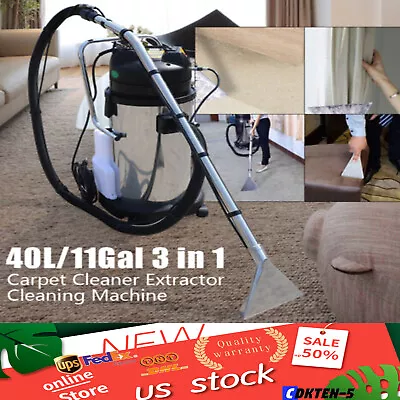 3in1 40L Commercial Carpet Cleaning MachineSteam Vacuum Cleaner Extractor New • $423.75