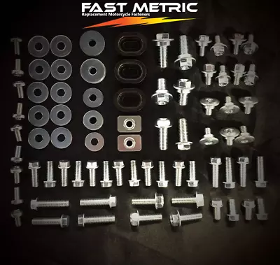 93pc FULL BODY PLASTICS BOLT KIT HONDA CR80 CR85 CR125 CR250 CR450 CR480 CR500 • $16.49