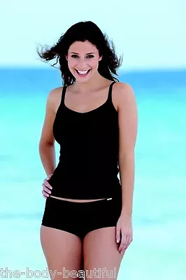 Panache Holly Wired-tankini Bikini Bra +matching Short Pant~black-various Sizes • £28.50