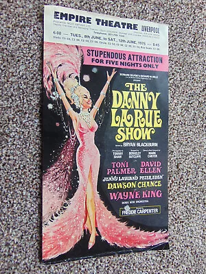 Danny La Rue Theatre Leaflet (1976 Dawson Chance Wayne King) • £4.50