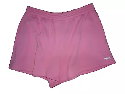 Victoria’s Secret XL Extra Large PINK High Waist Campus Shorts Pink NWT NEW • $7.99