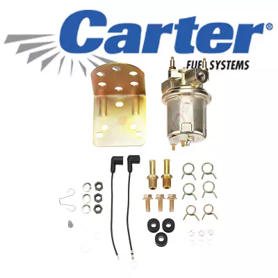 Carter Fuel Pump P4594 Electric 12v 72gph 5-9 Psi 1/4  Npsf For 3/8  Hose Inlet • $75.52