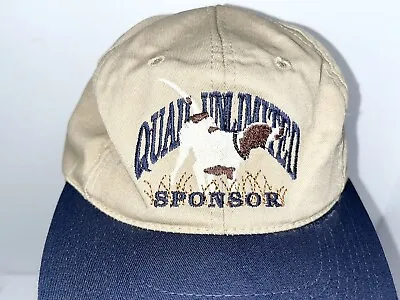 Vintage Quail Unlimited Sponsor Hunting Dog Logo Graham Caps Georgia USA Hat • $20