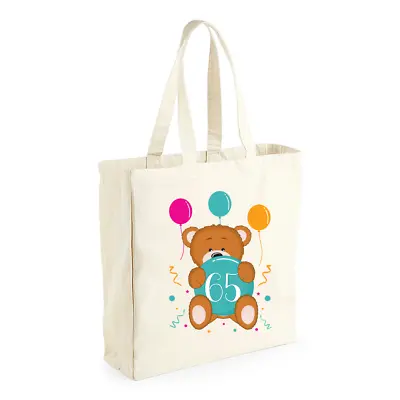 65th Birthday Gift Idea For Her Women Lady Shopping Bag Present Tote 65 • £12.95