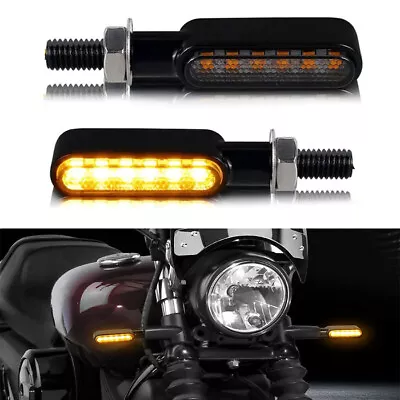 Motorcycle LED Turn Signal Light Indicator Bullet Universal For Harley Softail • $7.79