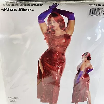 NEW Party King Jessica Rabbit 1X Costume Role Play Fantasy Girl Sexy Movie • $45