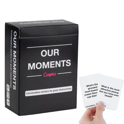 OUR MOMENTS Couples: 100 Conversation Starters For Great Relationships Card Game • £5.99