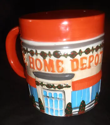 Home Depot Mr Christmas 2014 Coffee Mug Cup Orange White  • $15.99