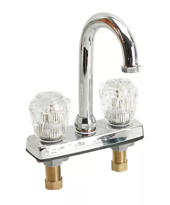 Whitecap P-4068A Chrome Plated Brass Bar Faucet With Acrylic Handles • $53.35