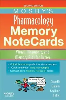 Mosby's Pharmacology Memory Not- Spiral-bou JoAnn Zerwekh EdD RN 9780323054065 • $12.22