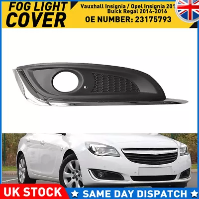 RH For 2013-2017 Opel Vauxhall Insignia Front Bumper Fog Light Cover Grille Trim • £31.99