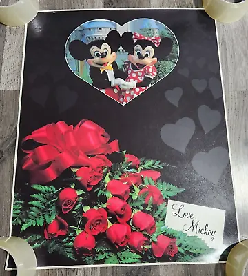 Disney Mickey & Minnie Mouse (Love Mickey #D0437D) 16 X20  Poster ~ Vintage 1989 • $10.99