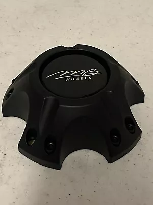 MB Motoring Vortex Wheels Flat Black Wheel Rim Hub 5 Lug Cover Center Cap BC-823 • $58.99