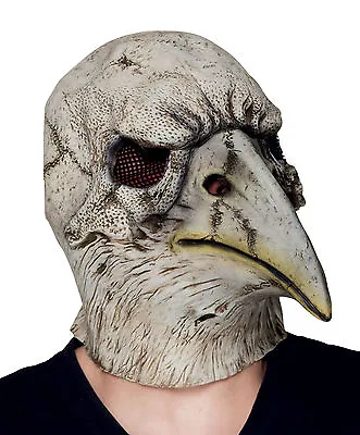 £12.99 • Buy Eagle Skull Latex Mask Halloween Overhead Fancy Dress Crow Bird New