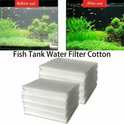 Filter Wool Media Floss Roll Aquarium Pond Fish External Tank Marine • £3.59