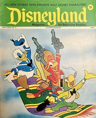 Vtg Disneyland Magazine No 15 Mickey Donald Alice Snow White Scrooge McDuck • $11.96