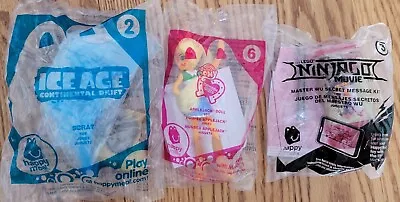 McDonald's Ninjago Ice Age Eq Girls Sealed Happy Meal Toys Pack Of 3 Different  • $1.57