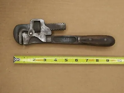 (iv634)vintage Antique Perfect Handle 10  Pipe Monkey Wrench H.d. Smith Auto Car • $19.99