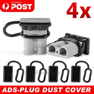 4x Dust Cap For Anderson Plug Cover Style Connectors 50AMP Battery Caravn 12-24V • $7.95