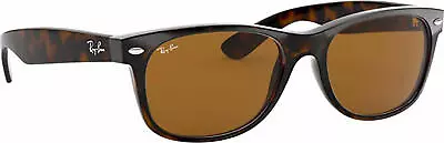 Ray-Ban New Wayfarer Tortoise 58 Mm Brown Classic B-15 Sunglasses RB2132 710 58 • $103.19