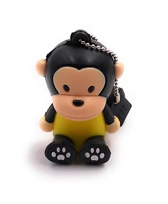 Monkey Yellow Seated Monkey Funny USB Stick Div HD • $36.11