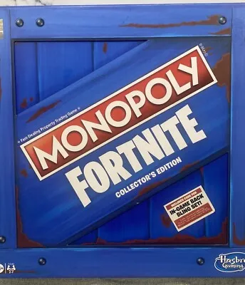 New Hasbro Fortnite Monopoly-Collectors Edition Board Game-w/back Bling Code • $22.49