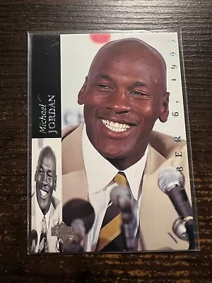  AB135379 - 1993-94 Upper Deck SE #MJR1 Michael Jordan/Retirement Card • $10