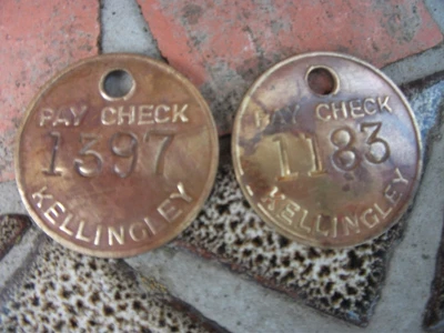 £6 • Buy Two Genuine Pay/Pit Checks Kellingley Colliery
