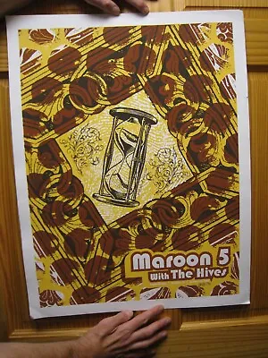 Maroon 5 Poster Maroon5 Five Concert With The Hives Signed And Numbered • $199.99